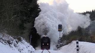 WinterVolldampf  Harz Dampfloks und Schnee [upl. by Sholes]