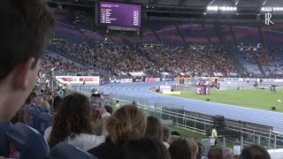 Europei atletica Mattarella esulta in tribuna per loro nella 4x100 [upl. by Janella]