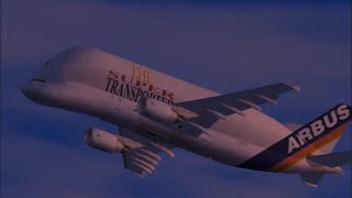 Airbus Beluga A300600ST  Model Details FSX Gameplay PC HD [upl. by Urian]