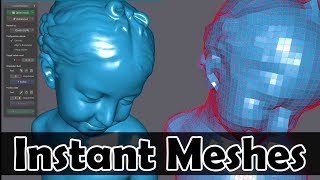 Instant Meshes  Must Have Free 3D Retopology Tool [upl. by Einreb]