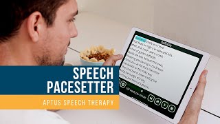 Speech Pacesetter App  Speech Pacing Therapy for Dysarthria Treatment by Aptus Speech Therapy [upl. by Sachs]