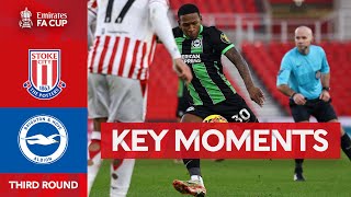 Stoke City v Brighton and Hove Albion  Key Moments  Third Round  Emirates FA Cup 202324 [upl. by Gilemette]