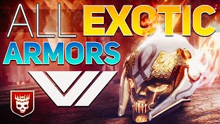 ALL Witch Queen EXOTIC Armors amp Perks TWAB  Destiny 2 The Witch Queen [upl. by Jerol15]