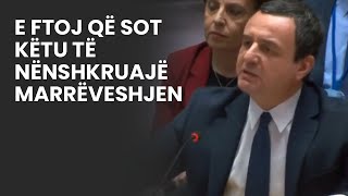 Kryeminstri Albin Kurti quotsfidonquot presidentin Vuçiq E ftoj që sot këtu të nënshkruajë marrëveshjen [upl. by Arag]