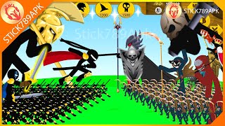 MEGA GRIFFON GOLDEN SHADOWRATH XIPHOS VS DARK DEMON FINAL BOSS  Stick War Legacy Mod  Stick789Apk [upl. by Noirred]