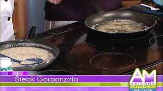 Chef Gino Bambinos Steak Gorgonzola recipe [upl. by Dichy59]