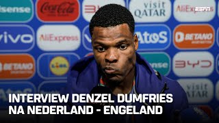 🖥️ DENZEL DUMFRIES over PENALTY quotNeem ik verantwoordelijkheid voorquot  Interview Oranje [upl. by Sacrod574]