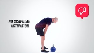 How To FIX This Kettlebell Swing Mistake Rounded Back [upl. by Suiravad]