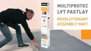 Assebmbly mat for LVT Dryback floors  ARBITON Multiprotec Fastlay [upl. by Aikemet]