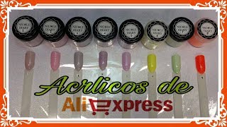 😊RESEÑA ACRILICOS QUE COMPRE EN ALIEXPRESS  ACRILICOS REVIEW THAT YOU PURCHASE IN ALIEXPRESS😊 [upl. by Franzen]