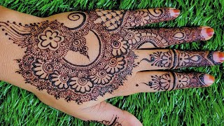 back hand mehndi design kashishs signature mehandi design [upl. by Naillil]