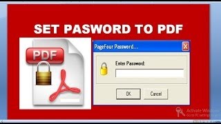 how to password protect a pdf file doucoment [upl. by Stent634]