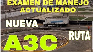 EXAMEN DE MANEJO ACTUALIZADO CATEGORÍA A3C CIRCUITO OFICIAL NUEVA RUTA2024 [upl. by Eicyak]