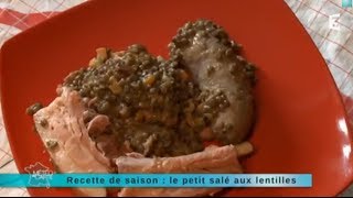 Recette de saison  petit salé aux lentilles [upl. by Enialahs716]