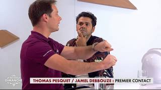 Thomas Pesquet  Jamel Debbouze  premier contact  Clique Dimanche du 1012  CANAL [upl. by Ranip]