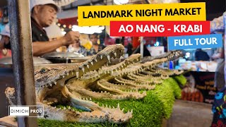 🇹🇭 Ao Nang · Krabi · Thailande · Landmark Night Market · Nourriture et Souvenirs · Tour Complet 2024 [upl. by Margaretha]