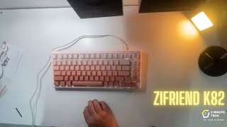 Zifriend k82 side engraved legends keyboard [upl. by Hennahane400]