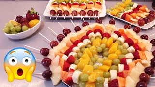 📢 Brochettes de fruits 😱 Un Festin de fruits 🥰 Salade de Fruits  Plateau de fruits frais [upl. by Assilem]