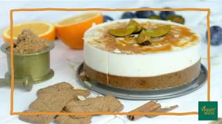 Veganer No Bake Spekulatius Kuchen  VeggieWorld [upl. by Selwin24]