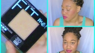 Honest Review Of Maybelline Fit Me Matte  Poreless Pressed  Compact Powder  Fit Me 310 Sun Beige [upl. by Radke]