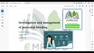 Causes and management of postcoital bleeding for Gynaecologists TOG [upl. by Yremogtnom]