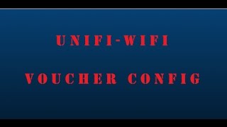 Ubiquiti Networks  UniFi Controller  WiFi Voucher Based Access Setup  506 [upl. by Nylhsa]