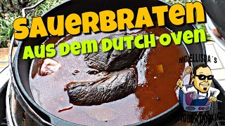 117  Oberpfälzer Sauerbraten aus dem Dutch Oven 🇩🇪 [upl. by Laniger522]