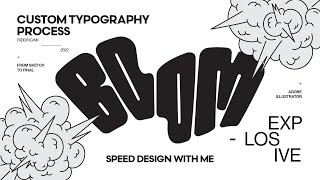 CUSTOM TYPOGRAPHY  DESIGN LAYOUT SPEED ART [upl. by Ecirp]