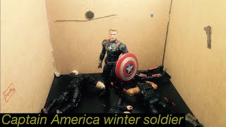 Captain America winter soldier Elevator fight scene Stop Motion [upl. by Negriv]