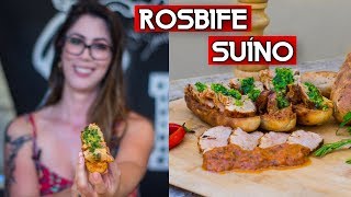 COMO FAZER ROSBIFE DE FILÉ MIGNON SUÍNO [upl. by Sihun]