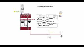 schema raccordement cablage electrique detecteur de mouvement avec interrupteur [upl. by Mohl]