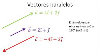 Cómo determinar si dos vectores son paralelos [upl. by Ahsaeyt]