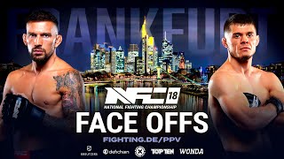 LIVE NFC 18 FACE OFFS  COGA vs TARAN  Frankfurt  FIGHTING [upl. by Argyle]