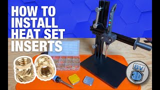 How To Install Heat Set Inserts in 3D Prints [upl. by Nwad]