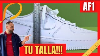 ¡Descubre tu TALLA de Nike Air Force 1 👟 ¿Son Amplios o Reducidos 🤔 [upl. by Dyoll183]