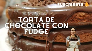 ¡TORTA DE CHOCOLATE CON FUDGE Húmeda y amelcochadita con todos los tips Sandra JarufePasteleria [upl. by Aicital721]