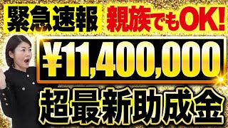 【緊急速報】最大1140万円手に入る助成金３選 [upl. by Aretta191]