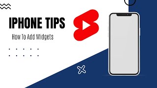 Quick and easy tutorial on how to add widgets on iPhone [upl. by Hurwitz]