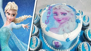 PASTEL DE FROZEN Paso a Paso❄️ HOW TO MAKE a FROZEN Cake [upl. by Savanna]