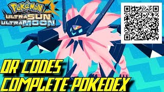 Pokémon Ultra Sun and Ultra Moon  Complete Pokédex ALL QR Codes amp Shinies [upl. by Loesceke]