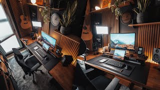 My 2024 Desk Setup  Home Office Tour New Monitor Chair amp Desk Accessories [upl. by Ailati]