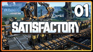 Satisfactory  Part 1  Full 10 Release  PC Gameplay [upl. by Anoek543]