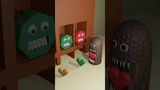 Wow 😱 Confused Monster eating heart ❤️🫀🧡❤️‍🔥 fypviral blender funny loopvideos gaming [upl. by Lindie278]