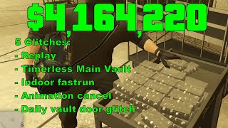 Mastering Casino Heist Glitches Replay Glitch Timerless Main Vault and more [upl. by Annabell877]