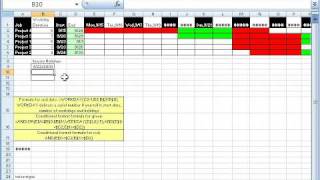 Excel Magic Trick 327 Gantt Chart with Weekends and Holidays [upl. by Liagibba]