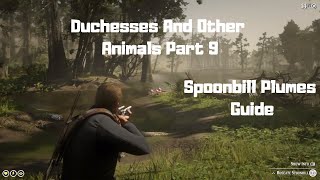 RDR2  Duchesses And Other Animals Part 9  Spoonbill Plumes Guide [upl. by Mir]