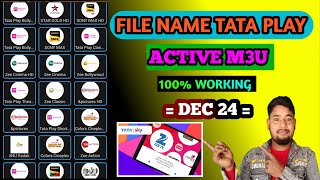 FILE5 👈TATA PLAY M3U PLAYLIST OPEN  how to open m3u playlist 2024  Tata play m3u [upl. by Whiffen]