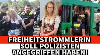 FREIHEITSTROMMLERIN SOLL POLIZISTEN ANGEGRIFFEN HABEN [upl. by Eltotsira]