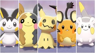 FULL PIKACHU CLONES TEAM Mimikyu Emolga Morpeko Dedenne Togedemaru [upl. by Adnuhser]