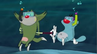 हिंदी Oggy and the Cockroaches 🌊💨 OGGY amp JACK UNDER WATER 🌊💨 Hindi Cartoons for Kids [upl. by Tega78]